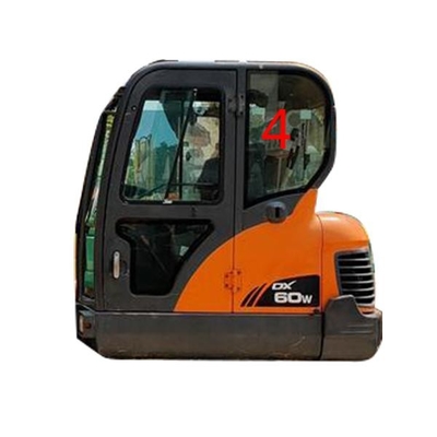 DX60-9 DX70 DOOSAN Szklane lewe drzwi tylne położenie nr 4