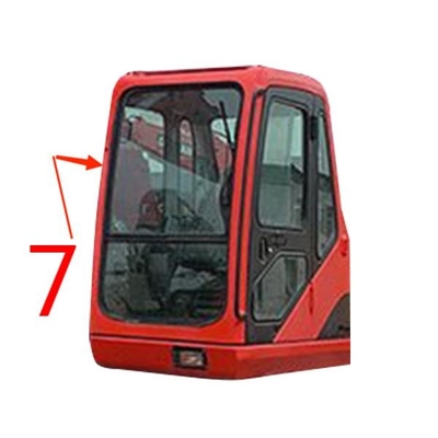 FCC DOOSAN Digger Glass Wymiana szyby przedniej szyby po prawej stronie