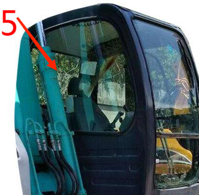 Odporna na wygięcie koparka KOBELCO Szkło Zielona pozycja z tyłu nr 5