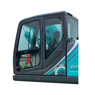 900mm KOBELCO Koparka Szklane lewe drzwi dolne położenie NO.3 Szyba przednia