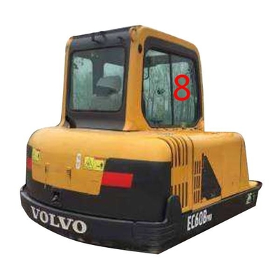 RoHS Volvo Koparka przednia szyba po prawej stronie nr 8
