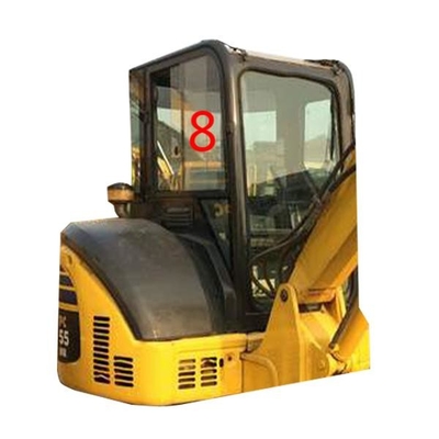 DOT KOMATSU PC55MR Wymiana okna koparki z prawej strony Pozycja nr 8