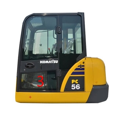 OEM KOMATSU PC6-7 PC56 Kabina Szklane lewe drzwi Dolna pozycja Nr 3 Wymiana okna