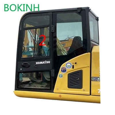 PC60-8 PC70-8 Lewa hartowana szyba kabiny koparki do wymiany przedniej szyby Komatsu