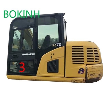 PC70-8 KOMATSU Szkło kabiny OEM Lewe drzwi Dolna pozycja NO.3 Wymiana okna koparki