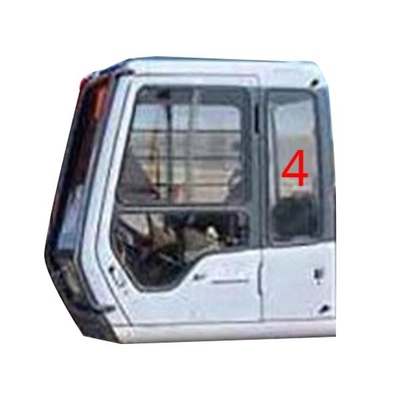 4457178 HITACHI Szklane okno kabiny do koparki Lewe drzwi Pozycja tylna Nr 4 Szkło hartowane