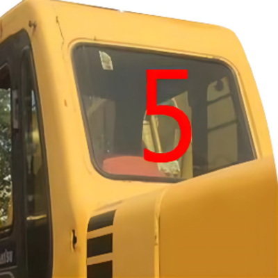 580mm Wysokość 5mm Gruby KOMATSU Szklana tylna strona kabiny NO.5