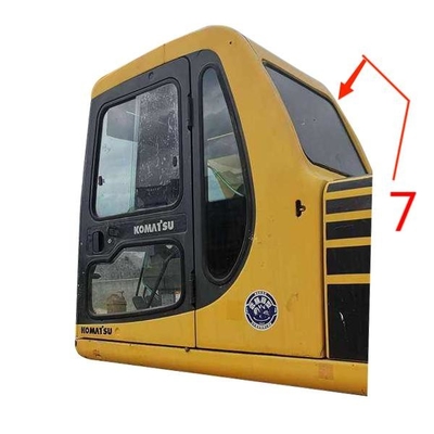 Hartowana szyba mini koparki do wymiany szyby przedniej koparki po prawej stronie