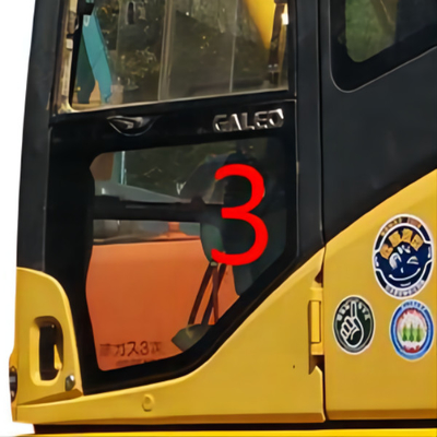 OEM KOMATSU Szklane lewe drzwi dolne położenie NO.3 Wymiana okna koparki