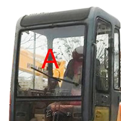DAEWOO DH55 Kabina koparki Szklana pozycja z przodu o grubości 5 mm