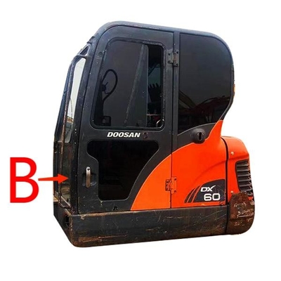DX70 DH130 DH170 DOOSAN Szyba przednia w dolnym położeniu B Szyba przednia