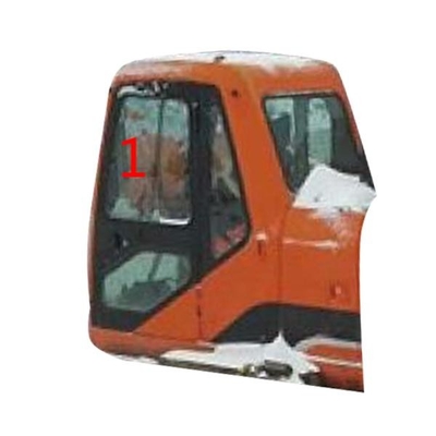 DX220LC-7 DX225LC-9 Szkło DOOSAN Lewa skośna pozycja boczna Nr 1 Hartowana szyba kabiny koparki