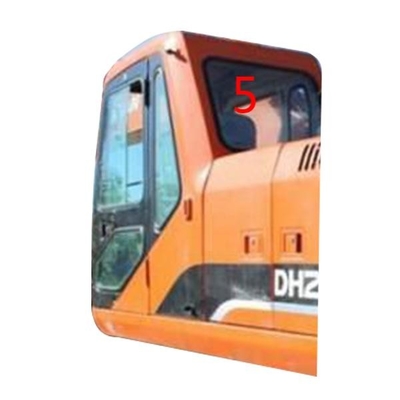 DH215-9 Kabina koparki DOOSAN Wymiana szyby tylnej ze szkła hartowanego