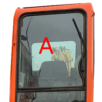 DX225LC-7 DX150LC-7 Wymiana przedniej szyby koparki DOOSAN Pozycja przednia A