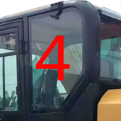 CAT307E E307E Szyba szyby koparki CATERPILLAR Kabina Lewe drzwi Tylne położenie nr 4