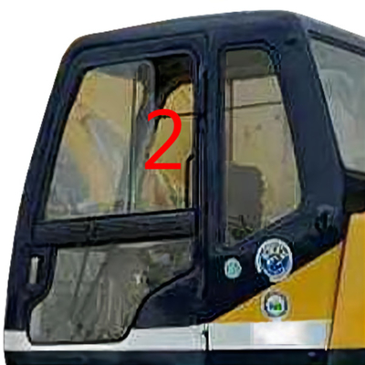 Lewa strona Prosta pozycja Szkło koparki Kobelco 5 mm Grubość pozycji NO.2