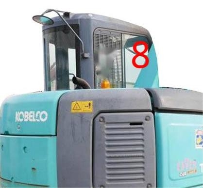 Odporne na temperaturę szkło kabiny koparki KOBELCO Pozycja po prawej stronie NO.8