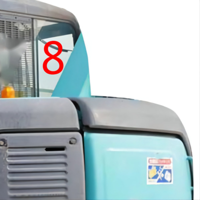Odporne na temperaturę szkło kabiny koparki KOBELCO Pozycja po prawej stronie NO.8