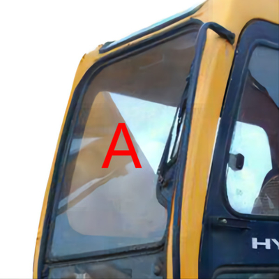 R200-5 R-5 HITACHI Wymiana szyby koparki przednia pozycja A