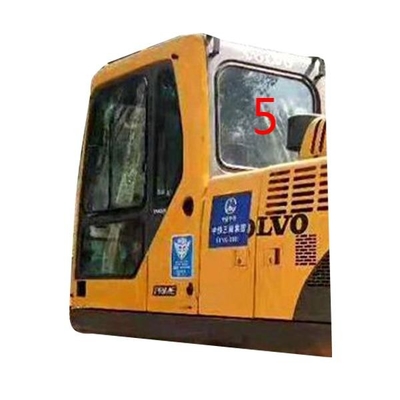 Odporna na zginanie kabina maszyny budowlanej ze szklaną szybą VOLVO