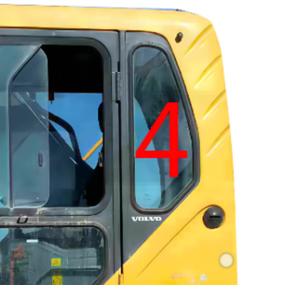 EC360B VOLVO Mini Digger Wymiana szyby przedniej lewy tył Pozycja nr 4
