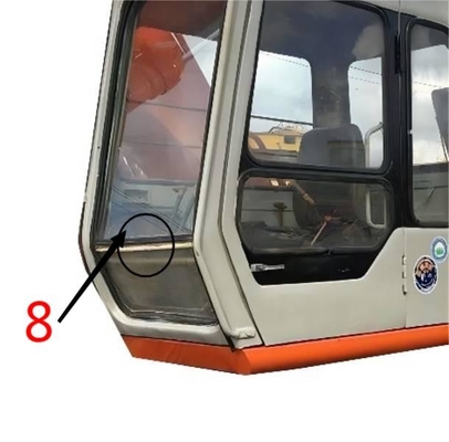 EX-1 EX120-1 EX200-1 HITACHI Szkło do koparki Pozycja po prawej stronie Nr 8 Szkło hartowane