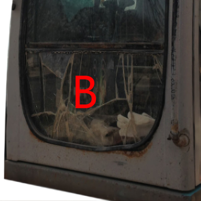 SK-6 SK230-6 SK-8 KOBELCO Wymiana okna koparki Przednia pozycja dolna B