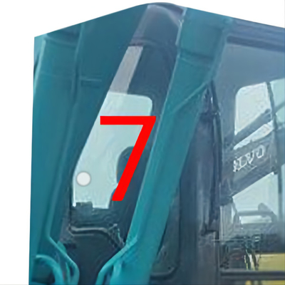 SK-6 SK-8 SK230-6 KOBELCO Szkło koparki Pozycja po prawej stronie NO.7 Szyba hartowana szyby przedniej