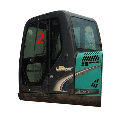 SK230-6 SK-6 SK-8 Wymiana okna drzwi koparki Lewa prosta pozycja boczna Nr 2 Szyba przednia