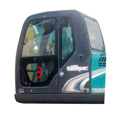 SK-6 SK-8 SK230-6 SK50 KOBELCO Szklane lewe drzwi do koparki Pozycja dolna NO.3 Zielony