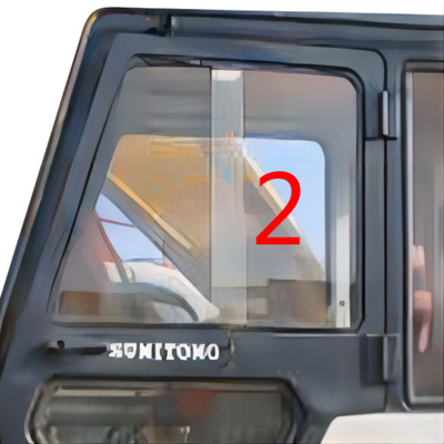 Wymiana szyby hartowanej w lewych drzwiach SUMITOMO SH280 S280