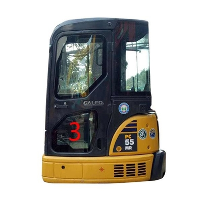 OEM KOMATSU PC55MR Kabina Szklane lewe drzwi Dolna pozycja Nr 3 Wymiana okna koparki