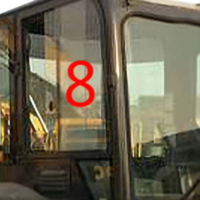 DOT KOMATSU PC55MR Wymiana okna koparki z prawej strony Pozycja nr 8