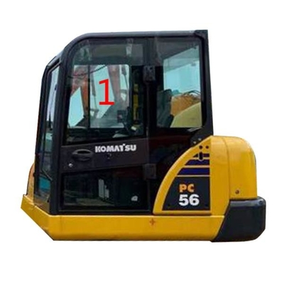 PC56-7 PC56 KOMATSU Kabina Szklana pozycja po lewej stronie NO.1 Duże szkło o grubości 5 mm