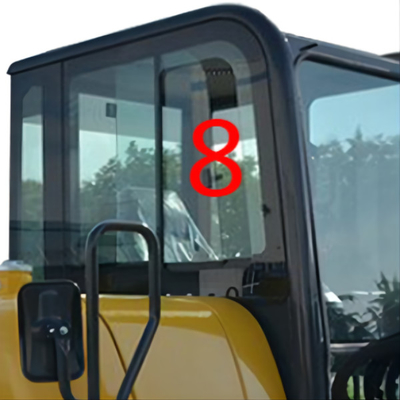 PC56-7 PC56 KOMATSU Wymiana okna koparki Pozycja po prawej stronie nr 8
