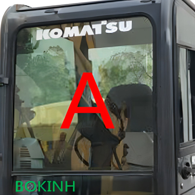 PC70-8 PC60-8 KOMATSU Szklana przednia szyba przednia szyba hartowana