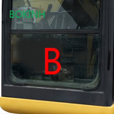 PC70-8 Wymiana szyby przedniej do koparki Komatsu Szkło hartowane w pozycji B