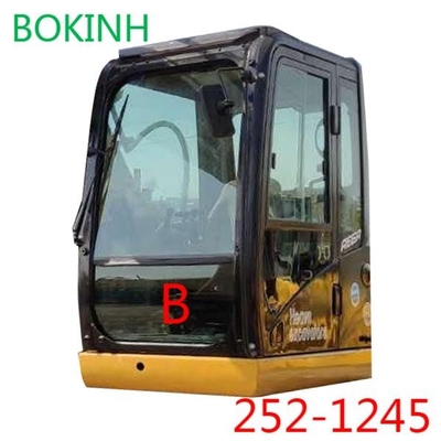 Koparka CATERPILLAR Kabina Szkło 252-1245 Przód w dół B Przednia szyba