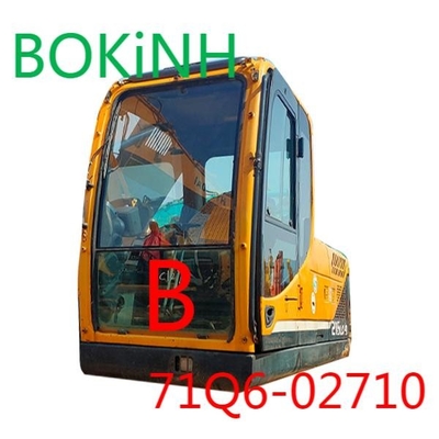71Q6-02710 Kabina koparki HYUNDAI Szkło hartowane Przednia dolna pozycja B Szyba przednia