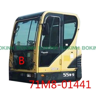 71M8-01441 Przednia szyba HYUNDAI dolna pozycja B Okno kabiny koparki hartowane