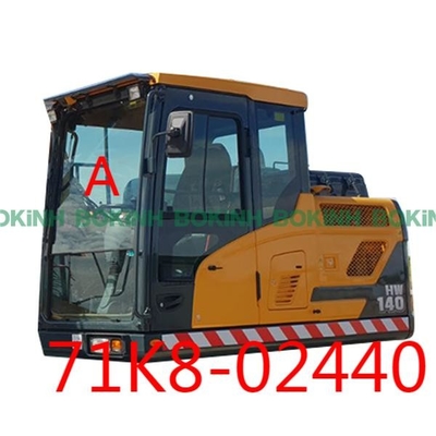71K8-02440 Przednia szyba HYUNDAI w pozycji podniesionej Okna kabiny koparki Hartowane