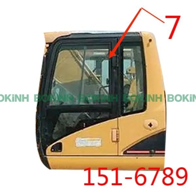 1340mm Wysokość kabiny CATERPILLAR Szkło 151-6789 Pozycja po prawej stronie NO.7 Duży